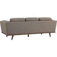 Sofá Moderno Minimalista de Tres Plazas Tapizado en Tela con Patas de Metal, Duradero y Cómodo, Modelo FYND, para Apartamento, Villa, Sala de Estar