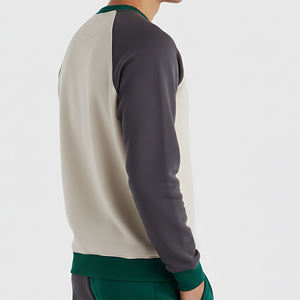 Sudadera de manga larga con cuello redondo para hombre, corte holgado, informal, de color sólido, a precio económico. - Product Image 2