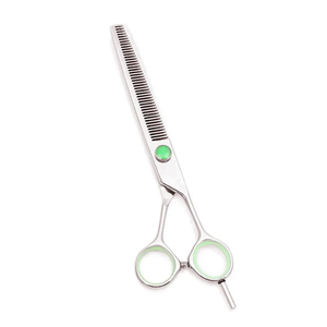 Ciseaux de coiffure double face en acier inoxydable avec logo personnalisé, outils de barbier durables de haute qualité pour usage domestique - Product Image 4