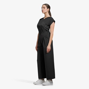 Ensemble de blouses médicales haut de gamme pour femmes, haut à col en V à manches courtes, pantalon extensible, respirant, léger, uniforme de travail pour infirmières et personnel de santé - Product Image 2