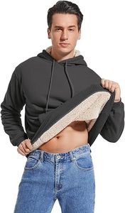 Men's Sherpa Fleece <b>Hoodie</b> Winter Warm <b>Teddy</b> Pullover Sweatshirt Custom Men's <b>Teddy</b> Fleece <b>Hoodie</b> Oversized Sherpa Sweatshirt - Product Image 3
