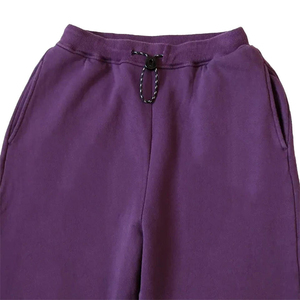 Pantalon de survêtement épais en coton avec logo brodé pour homme, style vintage délavé, orné de strass, coupe évasée, service OEM - Product Image 4