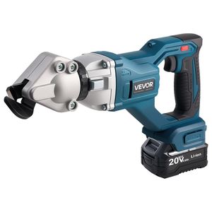 Cesoia per Metallo a Batteria 110VAC 20VDC, Taglierina per Lamiere con Testa Girevole a 360 Gradi, Doppie Lame, Velocità di Taglio 2800SPM, 18 GA Zincato - Product Image 1