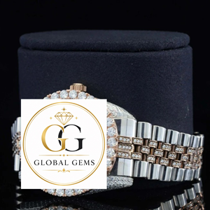 Top Quality Rose Gold <b>Automatic</b> VVS Moissanite Diamond Watch Rubber strap for Men or Luxury Wristwatch Available at Good Price - Product Image 3