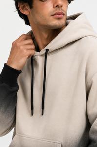 Sweat-shirt à capuche dégradé en molleton de coton pour homme, coupe classique, séchage rapide, écologique, avec poche, pour l'automne - Product Image 6