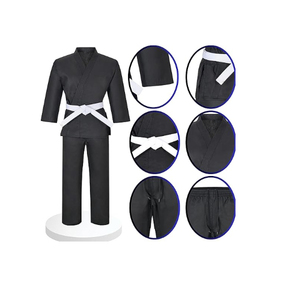 Tenues de karaté personnalisées en polyester, poids lourd, respirantes, séchage rapide, haute qualité, confortables, prix de gros - Product Image 4