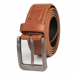 Ceinture en cuir de vachette de haute qualité avec boucle à ardillon imprimée pour homme, ceinture décontractée vintage écologique, ceinture de travail multicolore - Product Image 6