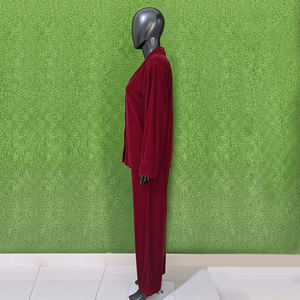 Camisón de Algodón 100% para Mujer, Tallas Grandes, Transpirable, Personalizado al por Mayor, con Cuello de Abrigo y Pantalón Corto de Seda Suave - Product Image 4