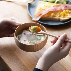 Mug en bois écologique fait main en bois naturel, tasse à café et à thé, logo personnalisé, fabricant et fournisseur en gros de vaisselle. - Product Image 3