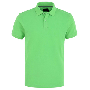 Polo de Manga Corta Verde para Hombre, de Alta Calidad, al por Mayor, Color Sólido, Tejido Piqué, Corte Regular, Diseño con Botones, 2026 - Product Image 6