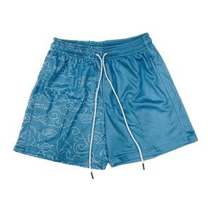 Short de bain pour homme en polyester 100% respirant et à séchage rapide, style décontracté avec doublure en mesh, impression numérique - Product Image 1