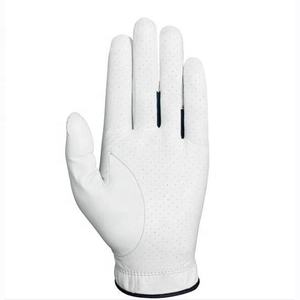 Gant de golf en cuir Cabretta blanc pour droitier, antidérapant, respirant, fermeture auto-agrippante, gaufré, à enfiler, pour homme, usage sportif - Product Image 2
