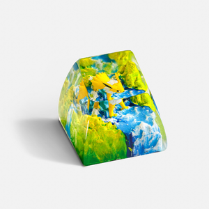 คีย์แคปช่างฝีมือแห่งป่าลึกลับ, คีย์แคปแบบกำหนดเอง, คีย์แคปอนิเมะน่ารัก, คีย์แคปสีเขียว, ชุดคีย์แคป, คีย์แคปไม้ - Product Image 3