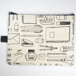 Borsa FC-4 con cerniera con motivo cancelleria B6 - Product Image 1