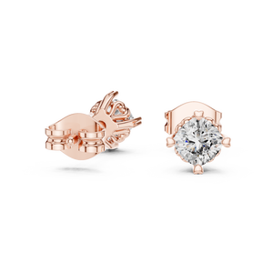 Juego de Anillos de Compromiso y Boda para Mujer con Diamantes Cultivados en Laboratorio de Corte Brillante de 0.75CT, Chapado en Oro Amarillo de 18K y Rodio, para San Valentín - Product Image 5