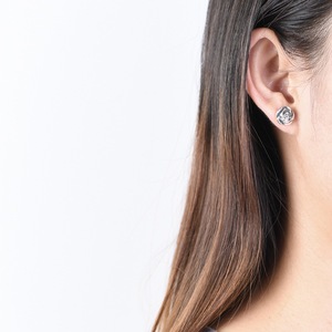 Pendientes de Botón Modernos para Mujer, Plata de Ley 925, Forma de Flor, Joyería de Compromiso - Product Image 5