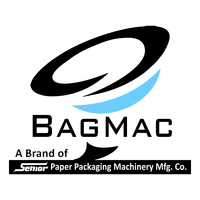 Nouvelle machine de fabrication de sacs en papier kraft BagMac Senior 2-C entièrement automatique à grande vitesse avec roulement de moteur et accessoire d'impression