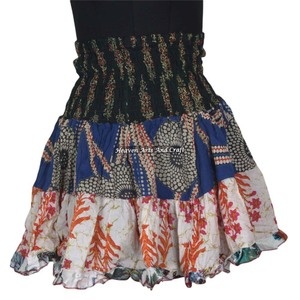 Gypsy Indian Vintage <b>Patchwork</b> Dropped Waist Boho Hippie Festival <b>Skirt</b> Stylish Sexy <b>Skirt</b> Midi Length Cotton Summer Wear - Product Image 6