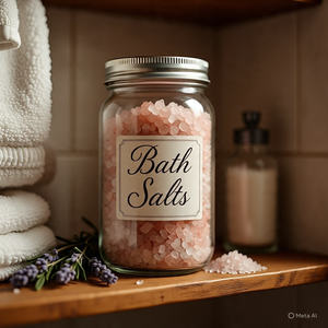 Exfoliante Corporal de Sal del Himalaya con Lavanda de Lujo Nature Touch, Cristales de Baño con Tema Floral, Aceite Aromático, Bolsa Ecológica Reutilizable - Product Image 6