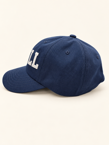 Gorra de Béisbol Azul Marino de 6 Paneles con Bordado 'STILL' Blanco, Gorra Unisex de Sarga de Algodón Vintage - Product Image 2