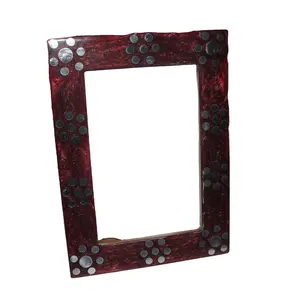 Unique Mother of Pearl & MDF Content Specifications 100% Handmade 1 Photo Frame of Customised Size For Home Hotel And Restaurant