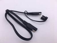 Câble d'alimentation SAE 1000 mm isolé en PVC 300 V, conducteur en cuivre 16 AWG, 41 conducteurs, indice de température 60°C/105°C, noir, usage industriel