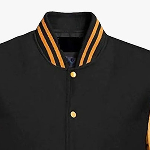 แจ็คเก็ต Letterman คุณภาพสูงสำหรับผู้ชาย แจ็คเก็ต Varsity ผ้าขนสัตว์ 100% หนังแท้ สำหรับฤดูหนาว ออกแบบเองได้ แจ็คเก็ตเบสบอลสำหรับผู้ชาย - Product Image 3
