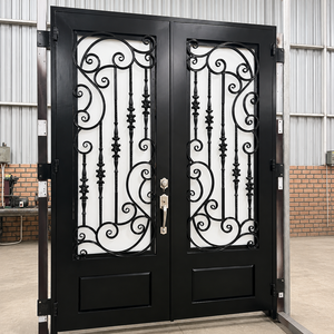 Grandes portes en fer forgé |   Portes d'entrée en acier artistiques avec une résistance inégalée, une durabilité durable et un style haut de gamme pour les résidences - Product Image 1