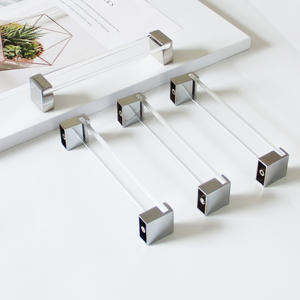 Tiradores de Gabinete Tradicionales de Acrílico Transparente con Base de Aleación de Zinc en Forma de Barra, Perillas Duraderas para Cajones de Cocina y Cómodas - Product Image 2