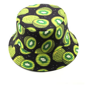Chapeau de pêcheur à large bord imprimé coloré pour le printemps et l'été, chapeau bob personnalisé à imprimé fruité - Product Image 4