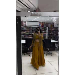 ชุดราตรีดีไซเนอร์สวยๆ plazzo และ dupatta สำหรับสวมใส่งานปาร์ตี้ - Product Image 5