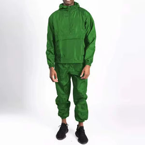 Ensemble de survêtement coupe-vent pour homme personnalisé, veste à capuche et pantalon, 2 pièces, imperméable, pour le sport de plein air, jogging, course à pied - Product Image 6