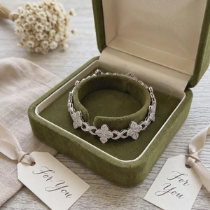 Luxury Moissanite Spade Link Bracelet 925 Silver Rhodium Plated Iced Out <b>Playing</b> <b>Card</b> Inspired Statement Jewelry for Unisex - Product Image 3
