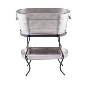 Bac à vin en métal le plus vendu, écologique, pour jardin, en fer galvanisé, ovale, personnalisable en taille, forme et couleur - Product Image 4