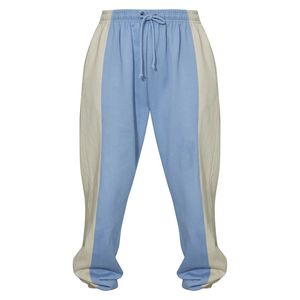 Pantalon de sport décontracté pour femmes grandes tailles, couleur unie, coupe ample, longueur cheville, joggers, pantalon de survêtement bicolore pour filles - Product Image 5