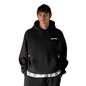 Ensemble de survêtement à capuche pour homme avec logo personnalisé, sweat à capuche et pantalon droit à cordon de serrage, coupe classique, style streetwear décontracté - Product Image 3