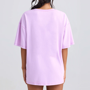 Camisetas Básicas de Color Sólido para Mujer, Camisetas Extra Grandes Lisas Personalizadas, Camiseta Gruesa sin Etiqueta, Camiseta Básica de Color Sólido para Mujer - Product Image 2