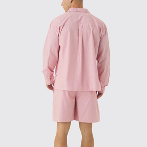Conjunto Deportivo Casual de Verano para Hombre, Transpirable, 100% Algodón Tejido, 260GSM, 2 Piezas, Camiseta y Pantalones Cortos Estilo Urbano - Product Image 4