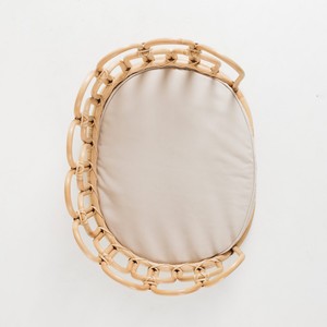 Lit pour animaux de compagnie en rotin tressé à la main, canapé rond pour chien, chaise longue en osier naturel pour chat avec coussin, mobilier d'intérieur pour animaux de compagnie, décoration pour la maison - Product Image 4
