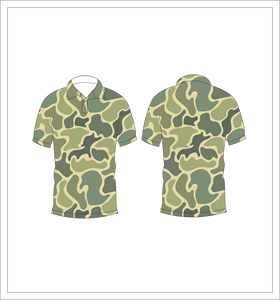 Camiseta Polo de Camuflaje Verde Claro Sublimada, Manga Corta, Personalizada, Deportiva, Informal, Transpirable, Unisex, Verano, OEM, ODM - Product Image 3