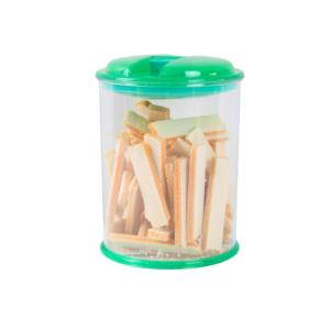 Best Selling Round <b>Airtight</b> Plastic PET Sugar <b>Jar</b> Party Food and Flour Storage Container - Product Image 3