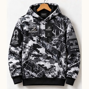 Wholesale Direct Ziakot Industry Custom Stitched <b>Burgundy</b> White-Black Sports Pullover Sweatshirt <b>Hoodie</b> - Product Image 6