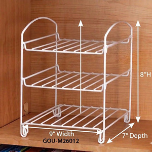 Organizador de Cocina Metálico Moderno de Tres Niveles para Envoltorios y Bolsas - Product Image 5