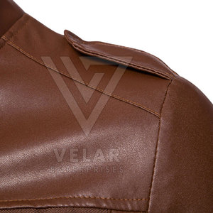 Chaqueta de Cuero para Hombre, Diseño Moderno, Transpirable, Informal, Invierno, Color Liso, Alta Calidad, Ligera, Venta en Línea - Product Image 3
