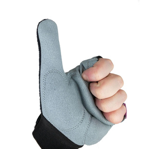 Customized Design Synthetic Leather Wheelchair Cycling Gloves Adjustable Wrist Half Finger Gel <b>Padded</b> Safety Gloves Gym Sports - Product Image 3