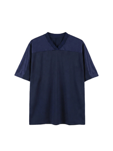 เสื้อยืดฟุตบอลตาข่ายโพลีเอสเตอร์ระบายอากาศ100% เย็บด้วยเครื่องจักรเสื้อซ้อมฟุตบอลสไตล์คลาสสิกอเมริกันคลาสสิกแบบย้อนยุค - Product Image 3