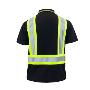 เสื้อโปโลผู้ชายแบบสะท้อนแสง Hi-Vis สำหรับงานอุตสาหกรรม ANSI Class 2 แบบสองสี พร้อมโลโก้สั่งทำพิเศษสำหรับพนักงานออฟฟิศ - Product Image 3
