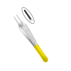 Pince à épiler multifonction à manche large, à surface striée antidérapante, en acier inoxydable, pour greffe de cheveux, ensemble d'instruments CE, manuel inclus - Product Image 4