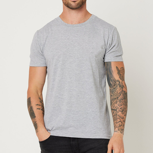 T-shirt pour homme en coton polyester tissé, brodé, design uni, manches courtes, col classique, style été, coupe ajustée - Product Image 4