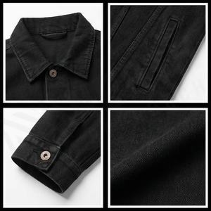 Hiver Nouveau Style Hommes Grande Taille Veste en jean Style décontracté Personnalité Mode Chemise en jean Homme Couleur unie - Product Image 4